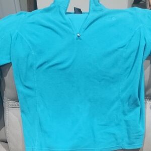 The North Face Womens Aqua Half-Zip Sweatshirt Size XL